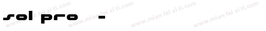 sol pro字体字体转换